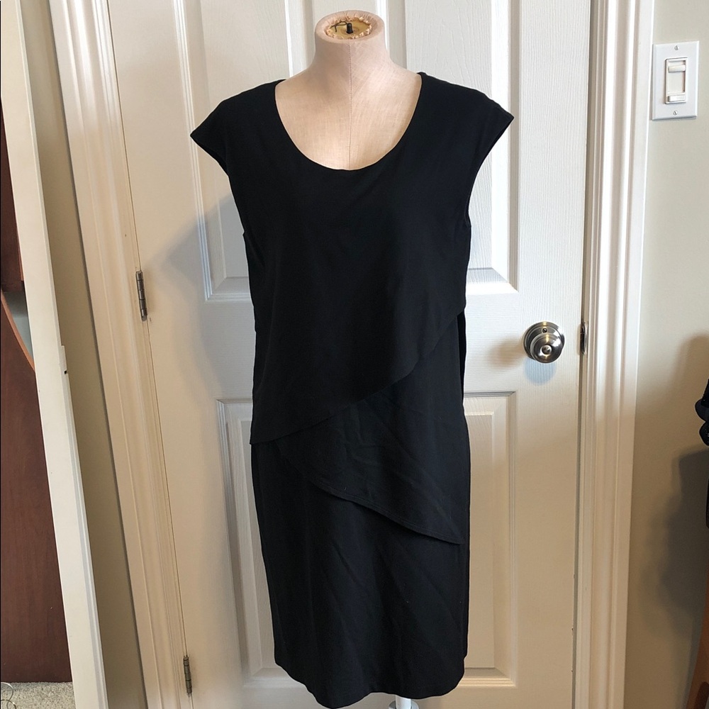 Lafayette 148 Elegant Black Sleeveless Dress